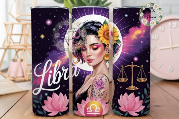 Cosmic Libra Queen 20oz Tumbler Wrap