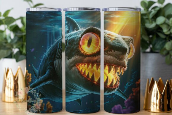 Deep Sea Predator 20oz Tumbler Wrap