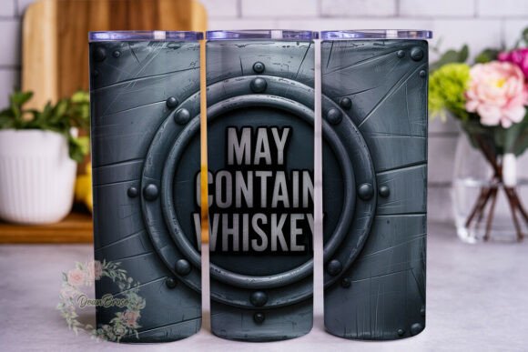 Distressed Metal Whiskey 20oz Tumbler Wr