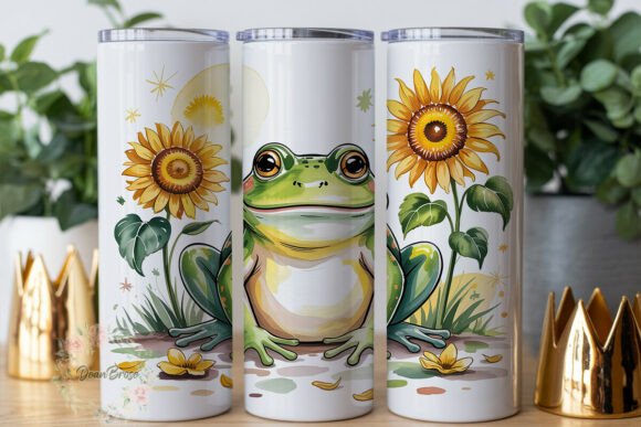 Happy Frog Sunflower 20oz Tumbler Wrap