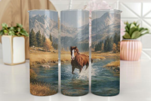 Horse Tumbler Wrap Sublimation