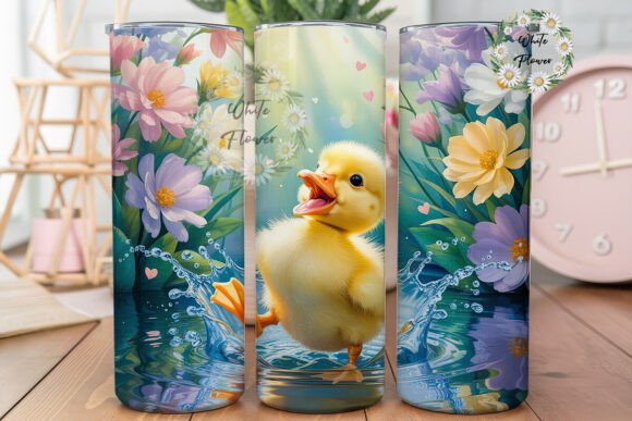 Joyful Duckling Splash 20oz Tumbler Wrap