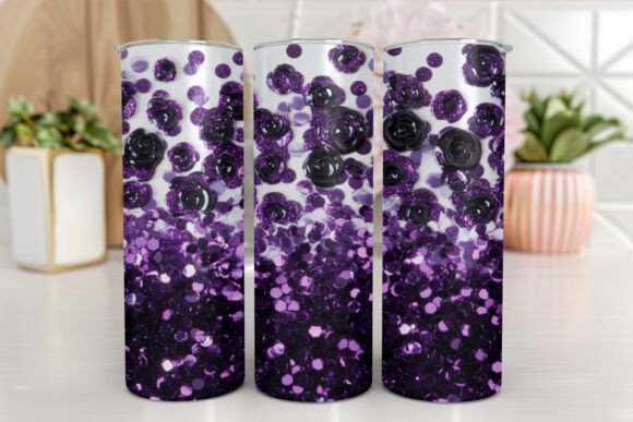 Leopard Tumbler Wrap Gold Glitter