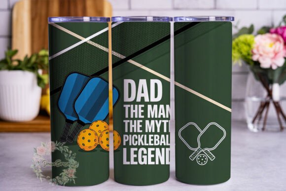 Pickleball Dad Legend 20oz Tumbler Wrap