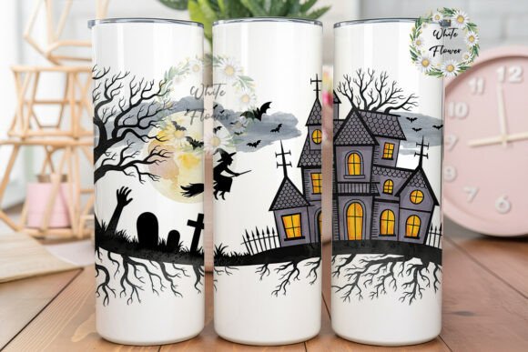 Spooky Haunted Mansion 20oz Tumbler Wrap