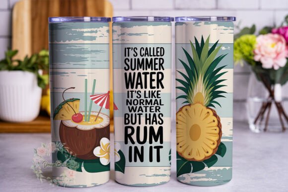 Summer Water Rum Tropical 20oz Tumbler W