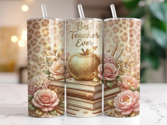 Teacher 20 Oz Skinny Tumbler Sublimation